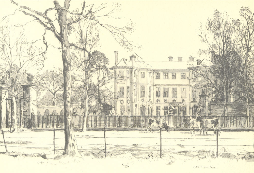 HAM COMMON. Ham Street - the End (iii). London. By JS Sanderson-Wells 1946